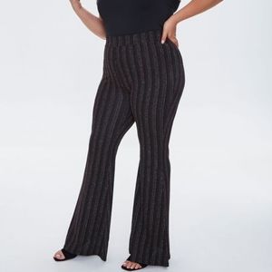 Metallic-Threaded Pants